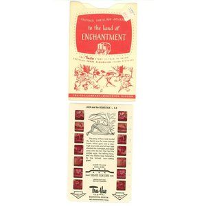 Vintage Tru Vue Tru-Vue Film Card Jack And The Beanstalk Fairy Tale‎ F-3 3D 3-D